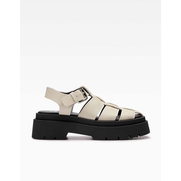 Miista Cream and Black Chunky Platform Sandals - Picture 12 of 14